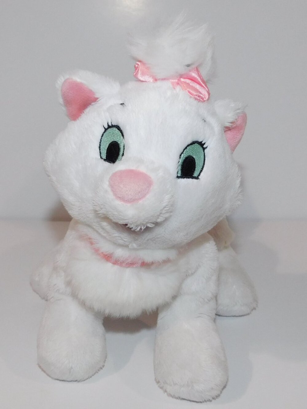 Disney Parks Aristocats Marie 9" Plush Stuffed White Kitty Kitten Cat NEW w Tag